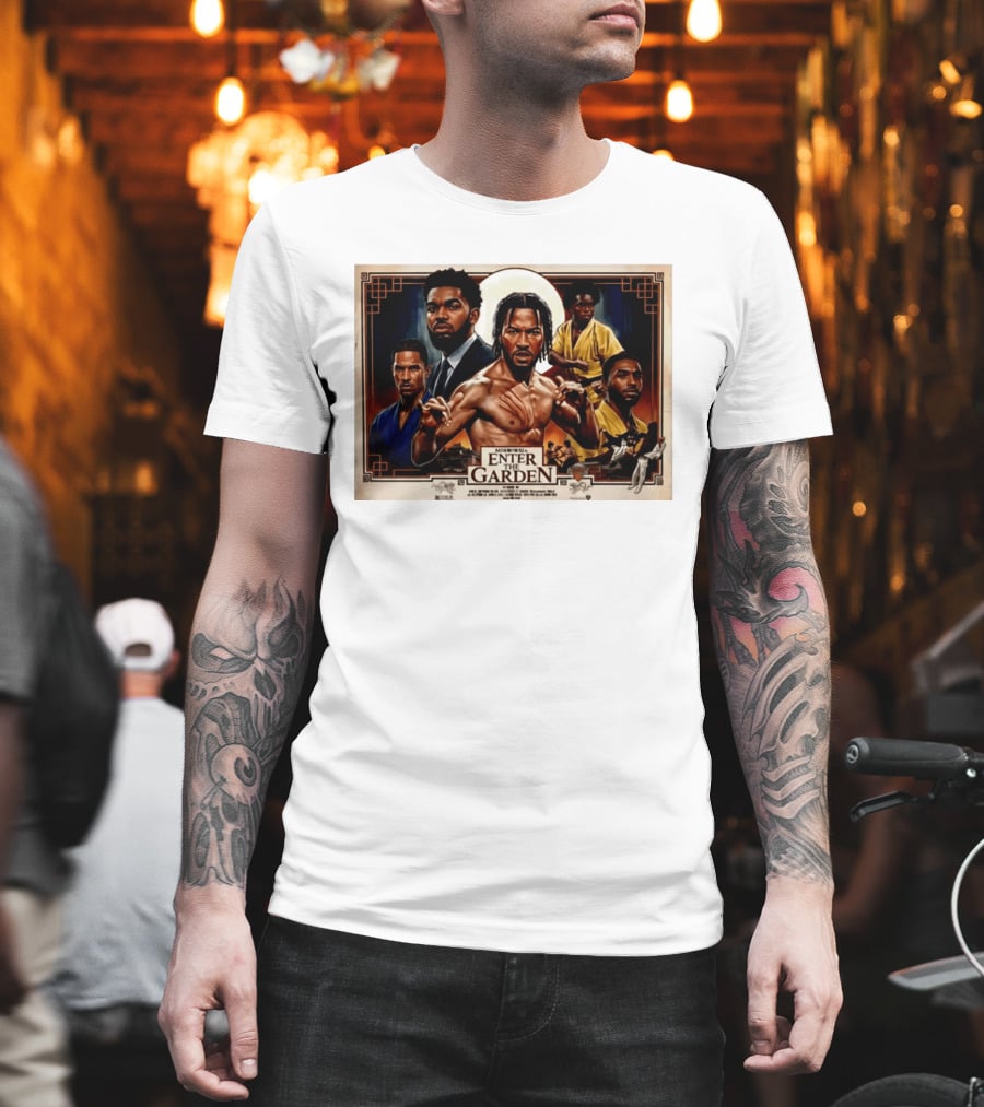 NY Knicks Enter The Garden Jalen Brunson Julius Randle Josh Hart Donte DiVincenzo T-Shirt