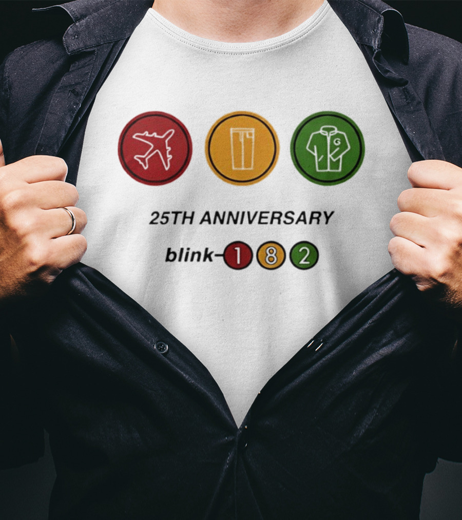 25th Anniversary Blink 182 Airplane Pants Jacket T-Shirt