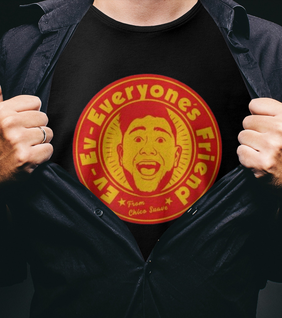 Ev Ev Everyone's Friend From Chico Suave Retro Style Round T-Shirt