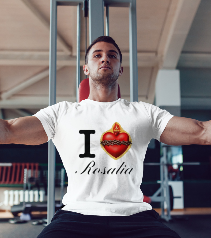 I Love Rosalia Alexa Demie Wear LUX Tour 2026 Sacred Heart Flame Thorn T-Shirt