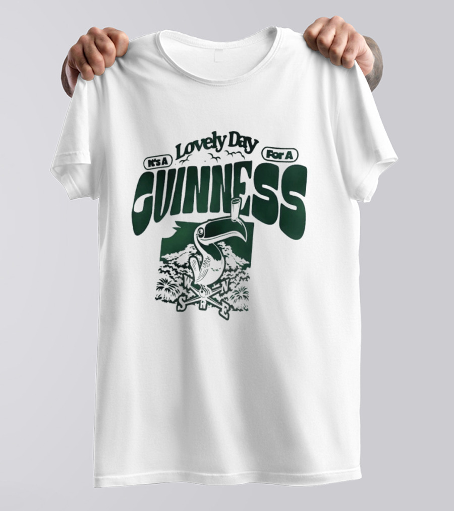 Lovely Day For A Guinness Toucan With Compass Scenery T-Shirt