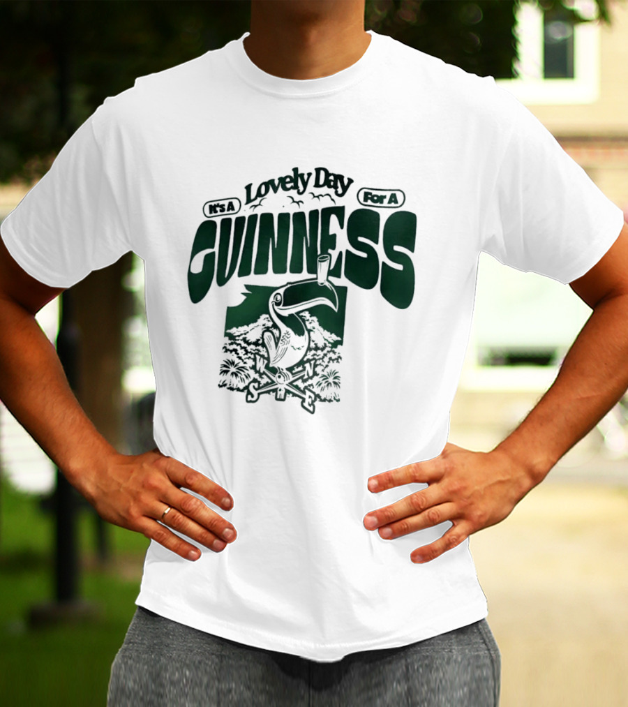 Lovely Day For A Guinness Toucan With Compass Scenery T-Shirt