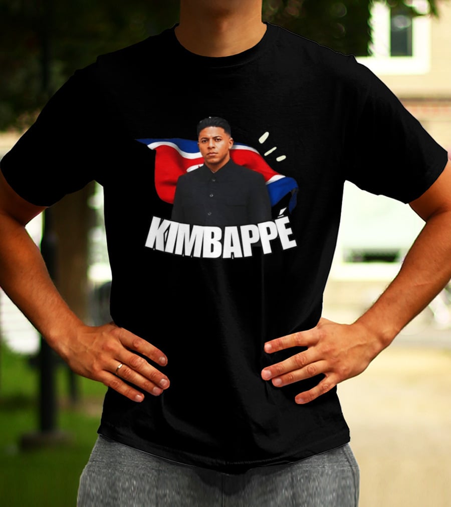 Kimbappe North Korea Mashup Flag T-Shirt