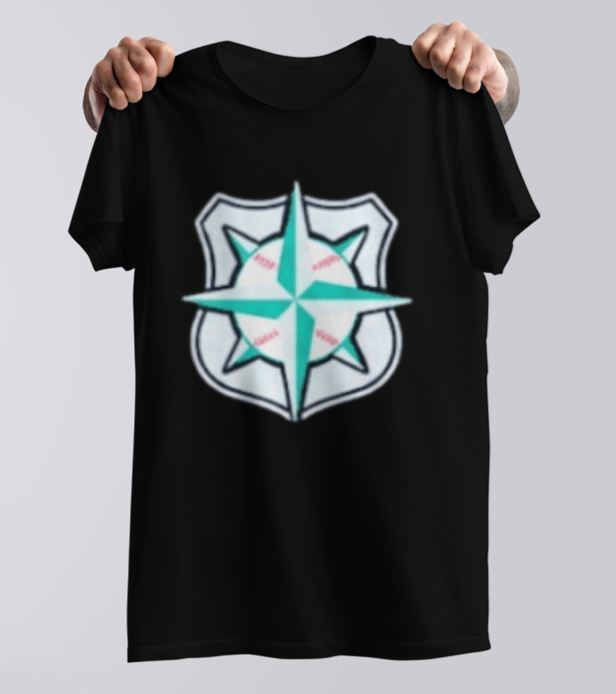 2026 Mariners Law Enforcement Appreciation Day Compass Shield T-Shirt