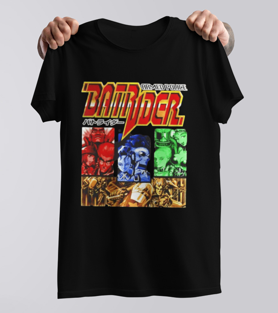 Armed Police Batrider Arcade Game Characters Raizing Shoot Em Up T-Shirt