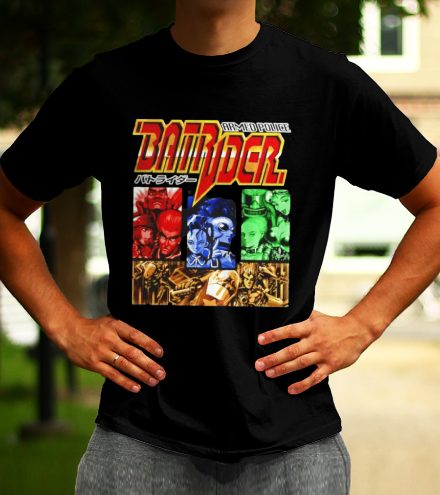 Armed Police Batrider Arcade Game Characters Raizing Shoot Em Up T-Shirt