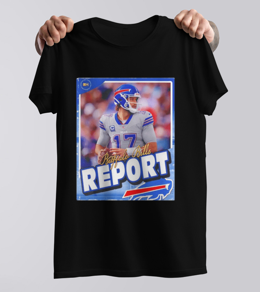 Buffalo Bills Report Josh Allen Number 17 T-Shirt