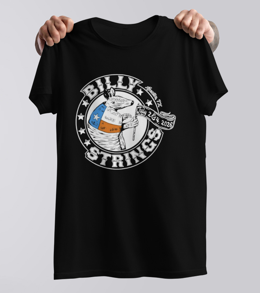 Billy Strings Armadillo Austin Texas July 2 & 3 2026 T-Shirt