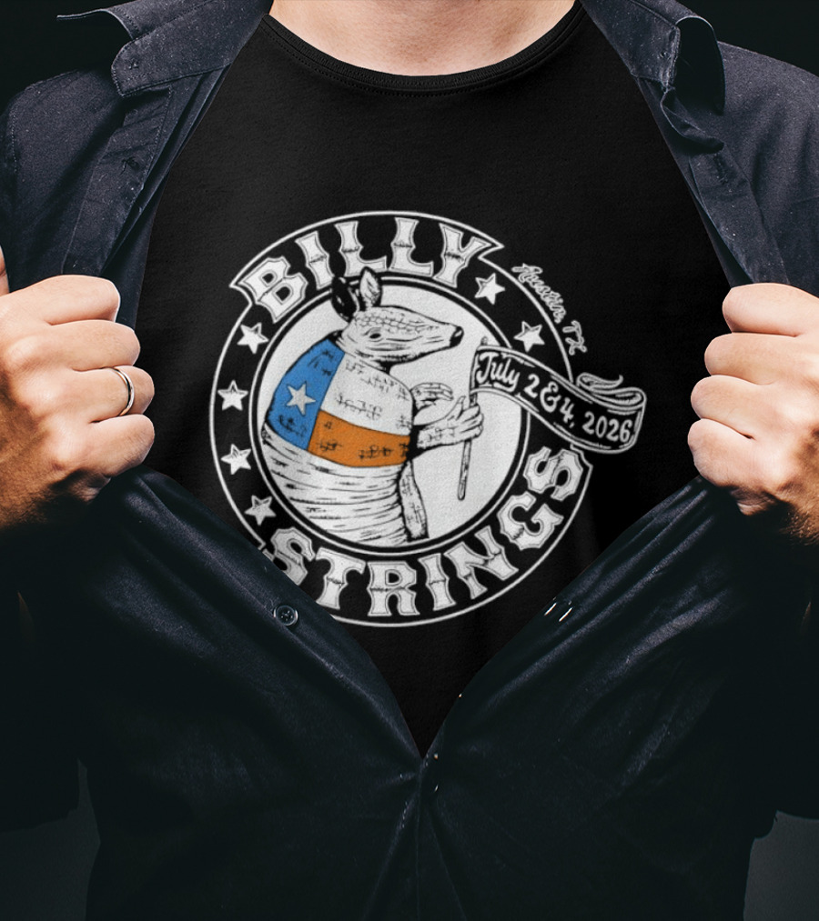 Billy Strings Armadillo Austin Texas July 2 & 3 2026 T-Shirt