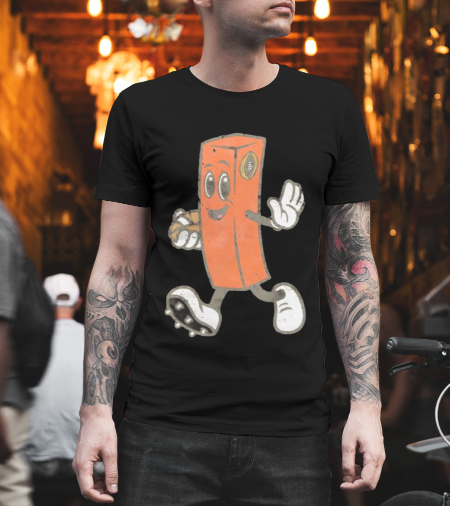 Cleveland Browns Chomps Mascot Football Player T-Shirt