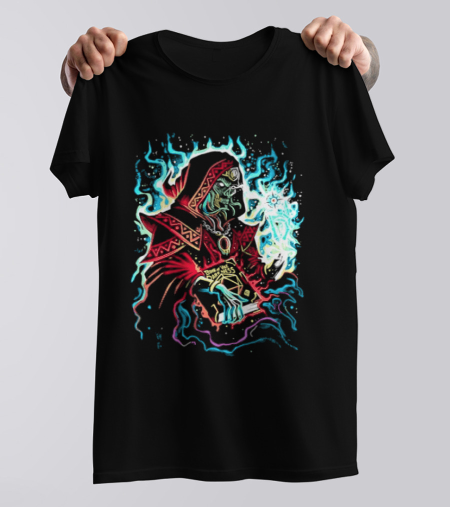 Lich Wizard Dungeons And Dragons Book Of Vile Darkness Tabletop Gaming Magic T-Shirt