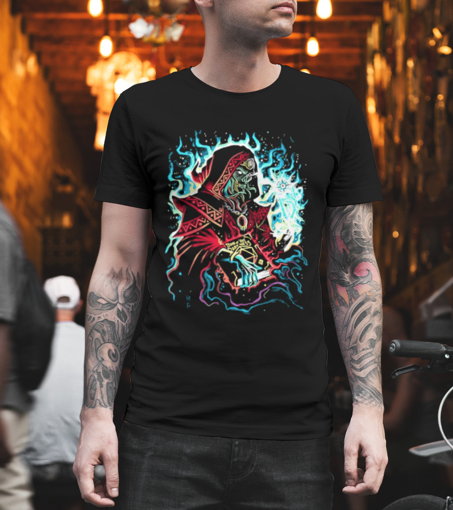 Lich Wizard Dungeons And Dragons Book Of Vile Darkness Tabletop Gaming Magic T-Shirt