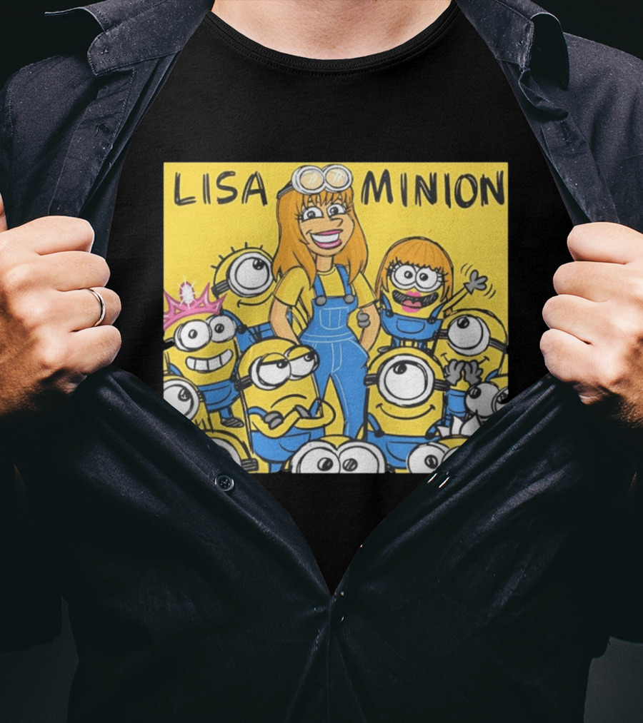 Lisa Minion Characters Cartoon Group Fun Playful Adventure T-Shirt