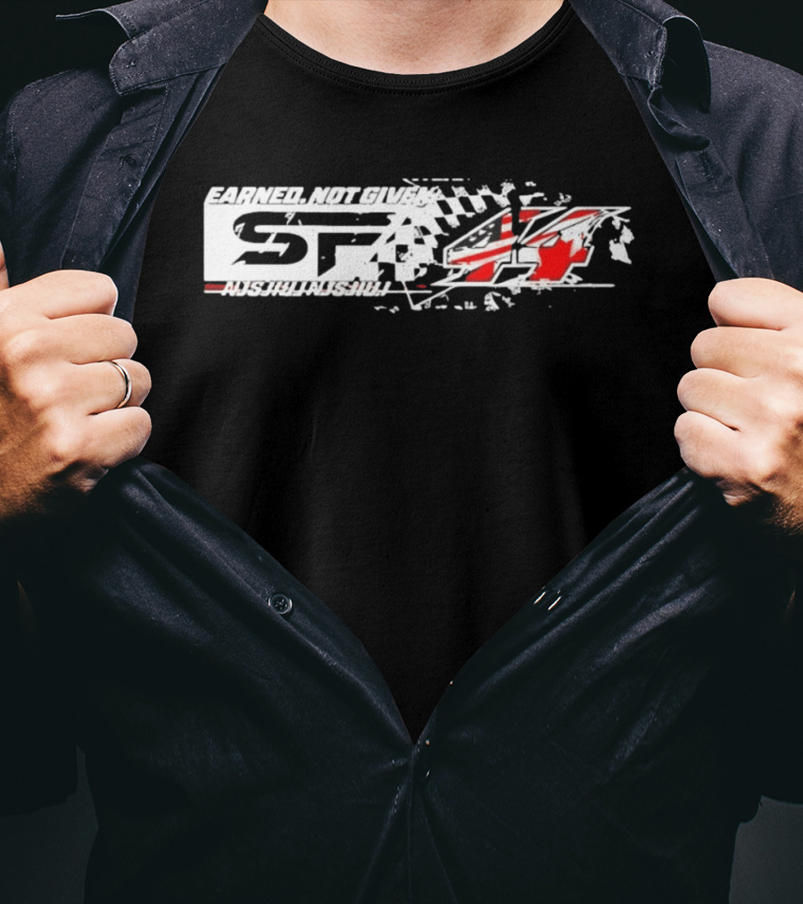 Earned Not Given STA 44 American Flag Nishikanshu Racing 2026 T-Shirt