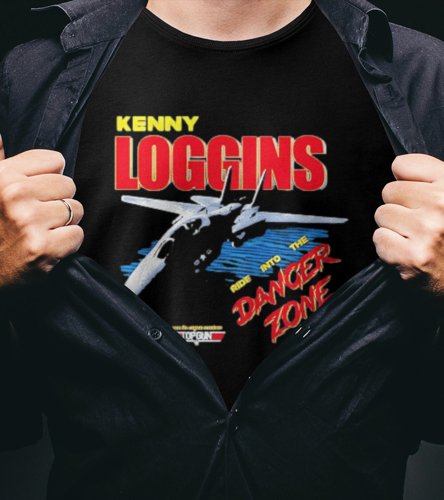 Kenny Loggins Ride Into The Danger Zone Top Gun Original Soundtrack T-Shirt