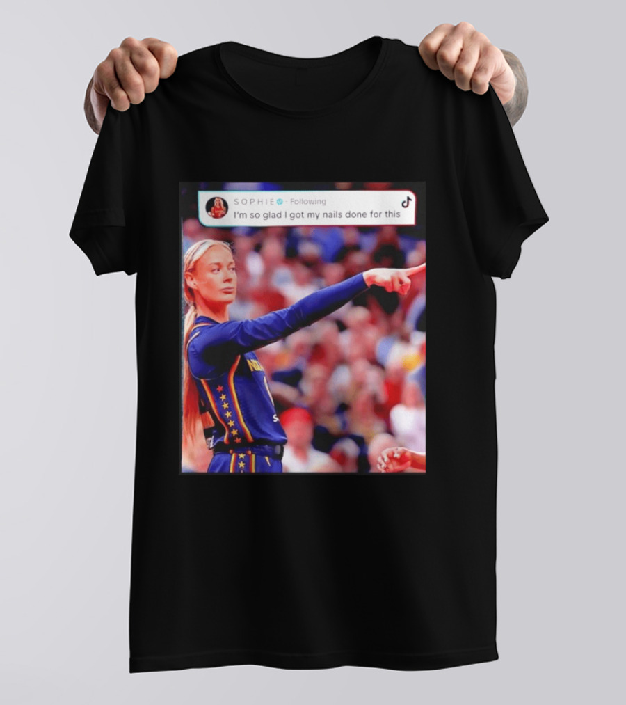 Sophie Cunningham Pointing I'm So Glad I Got My Nails Done Basketball Moment T-Shirt