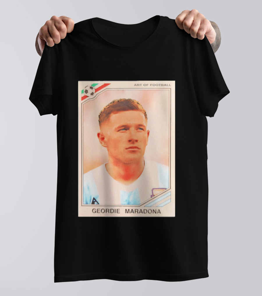 Geordie Maradona Art Of Football Argentina National Team T-Shirt
