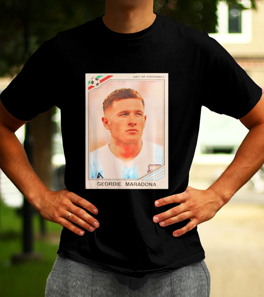 Geordie Maradona Art Of Football Argentina National Team T-Shirt
