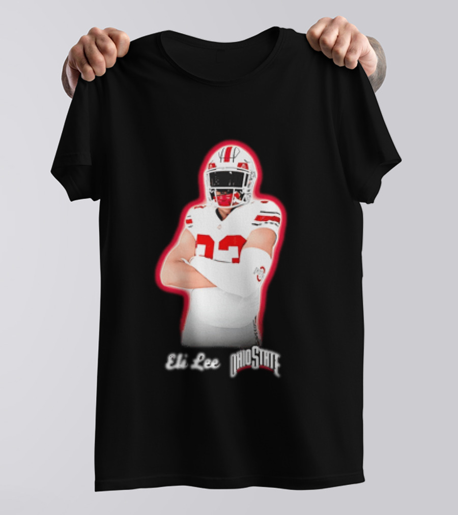 Ohio State Buckeyes Eli Lee 33 Football Player T-Shirt
