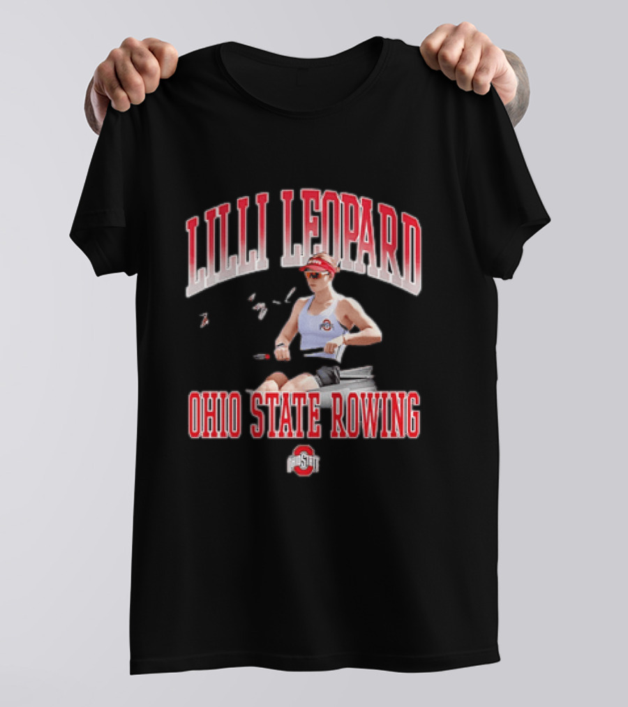 Lilli Leopard Ohio State Rowing T-Shirt