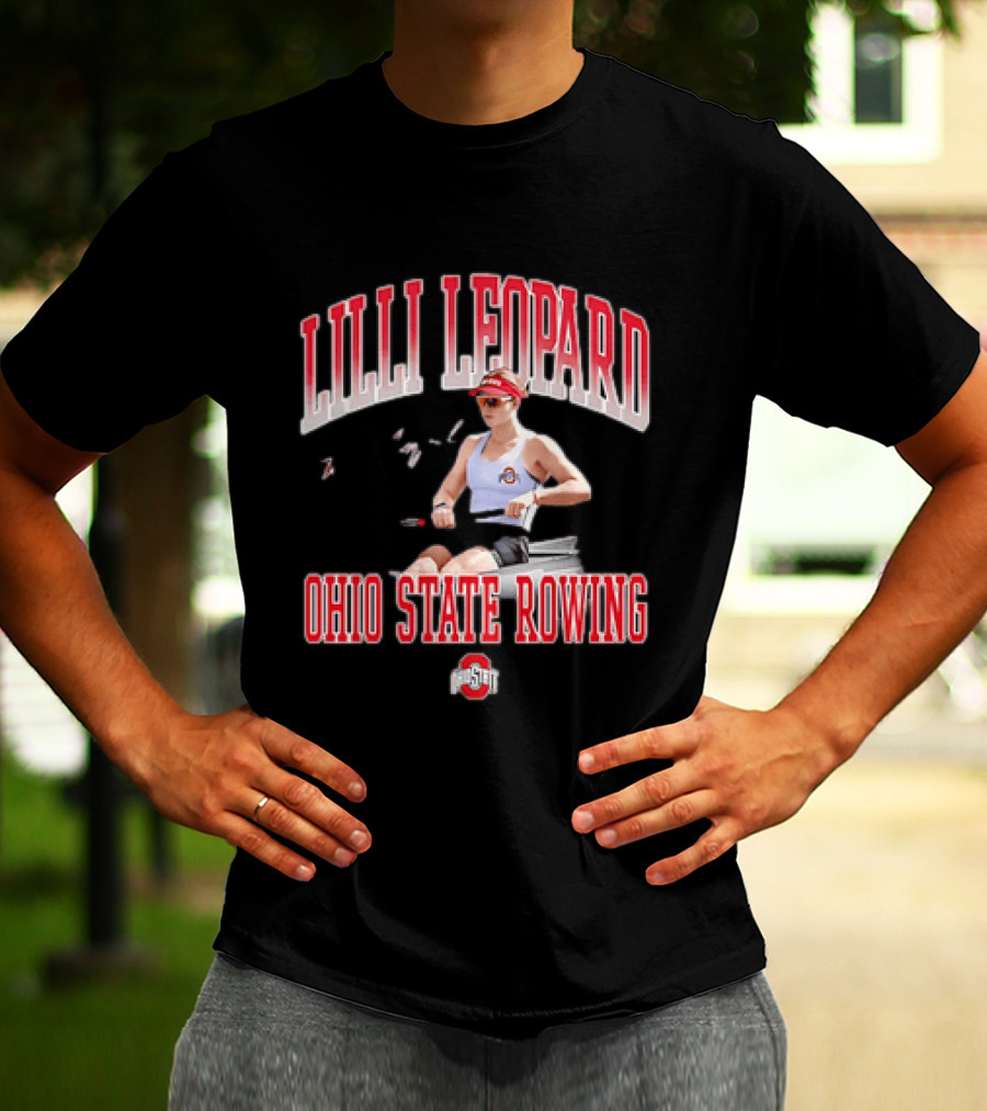 Lilli Leopard Ohio State Rowing T-Shirt