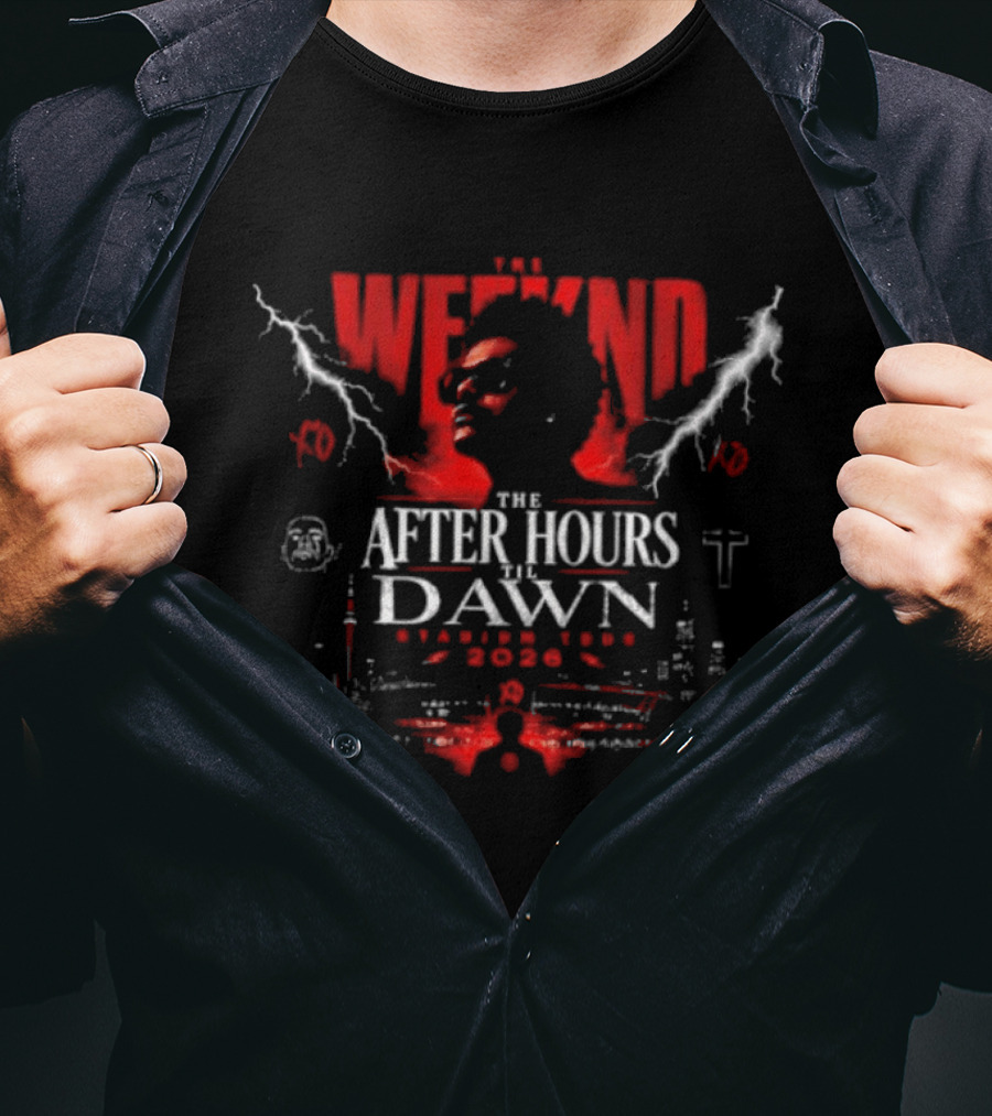 The Weeknd After Hours Til Dawn 2026 Stadium Tour XO Concert Music Band T-Shirt
