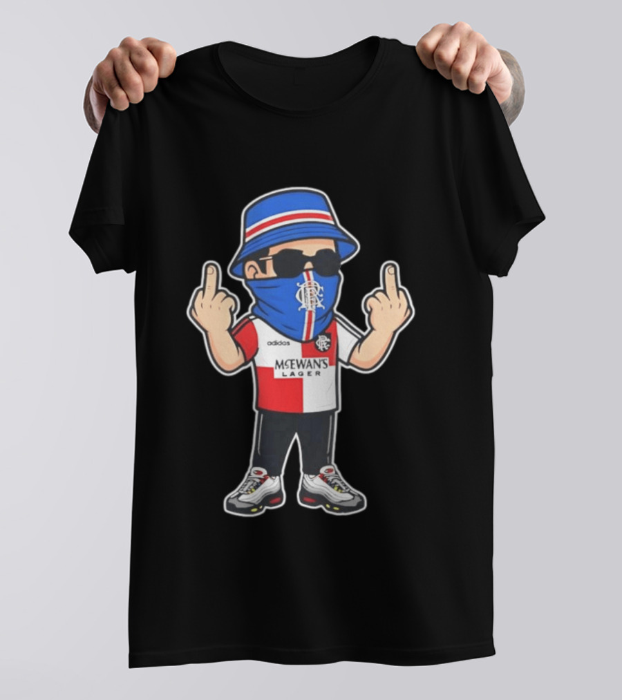 Rangers Streetwear Adidas McEwans Lager Football Ultra Gesture T-Shirt