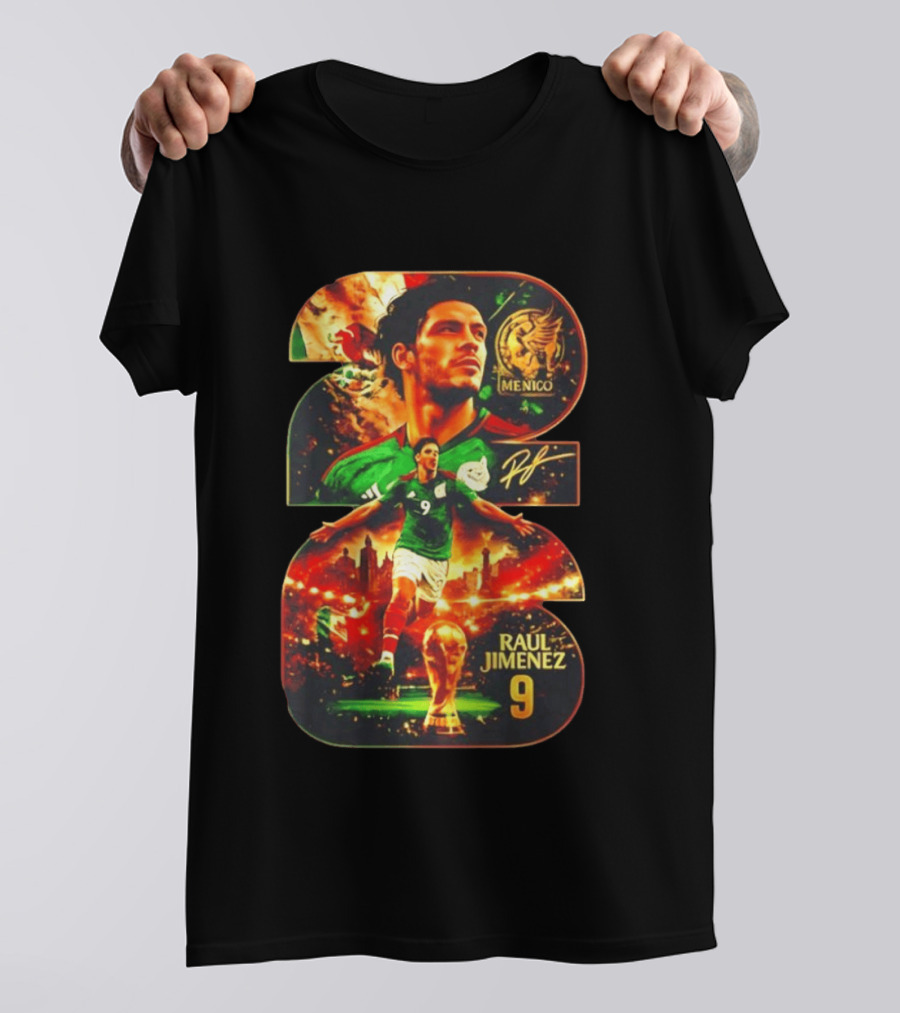 Raul Jimenez 9 Mexico Soccer Legend T-Shirt