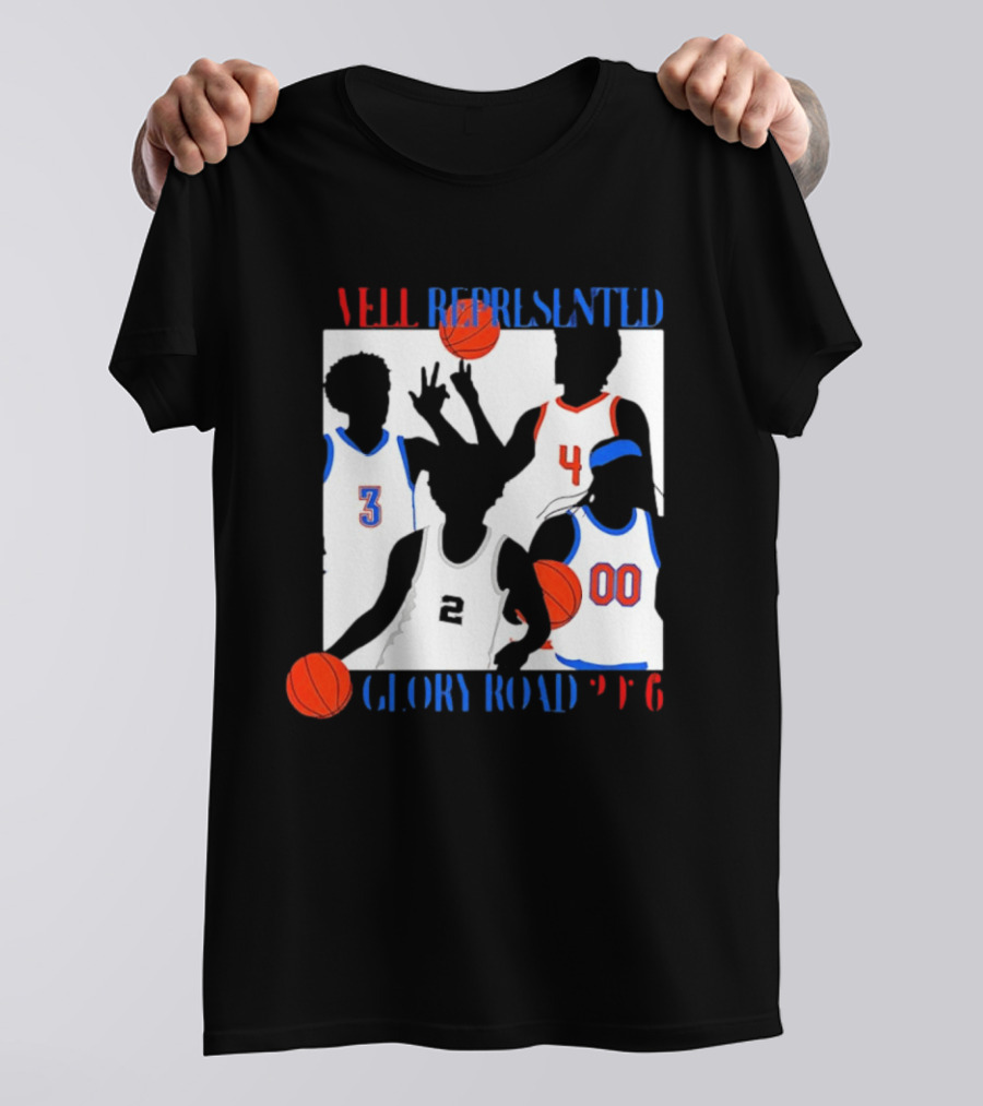 Well Represented Glory Road Basketball Team 2026 Number 3 4 2 00 T-Shirt