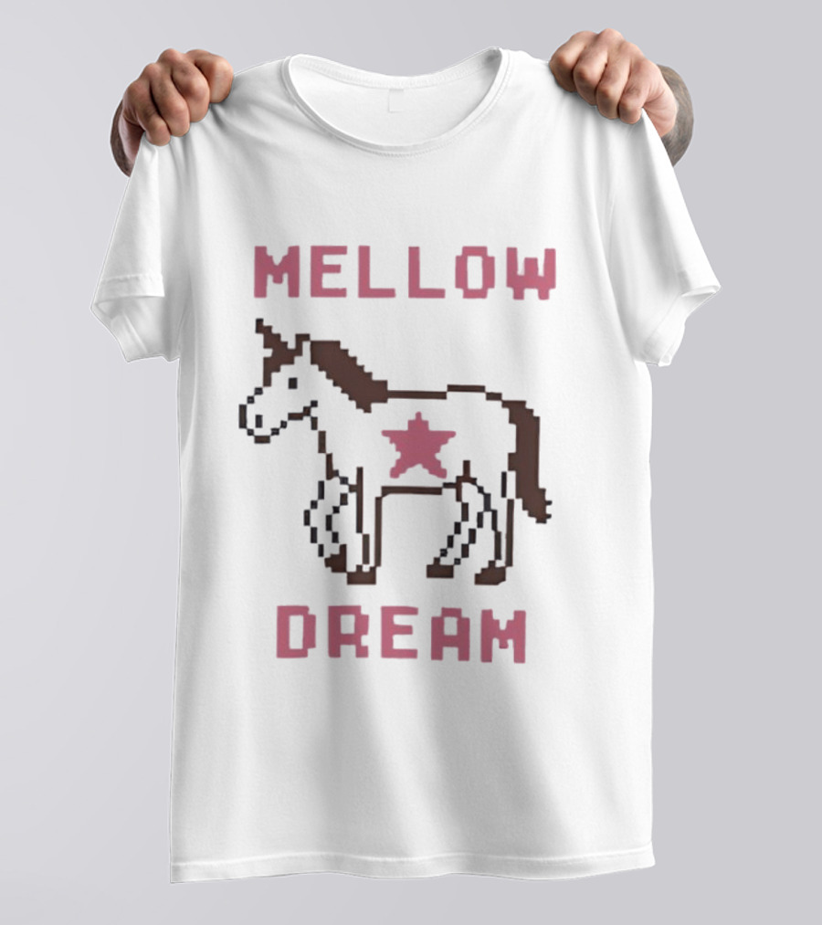 Mellow Dream Pixel Unicorn Star T-Shirt