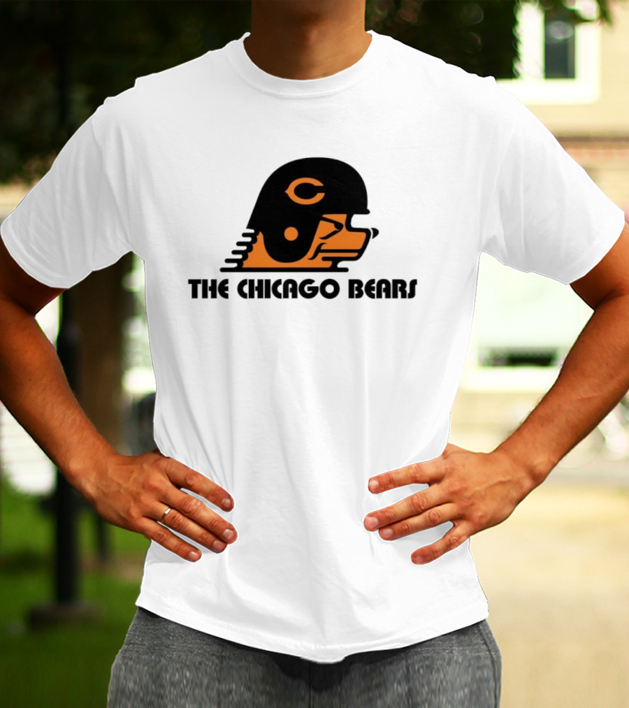 The Chicago Bears Helmet Logo And Balaclava T-Shirt