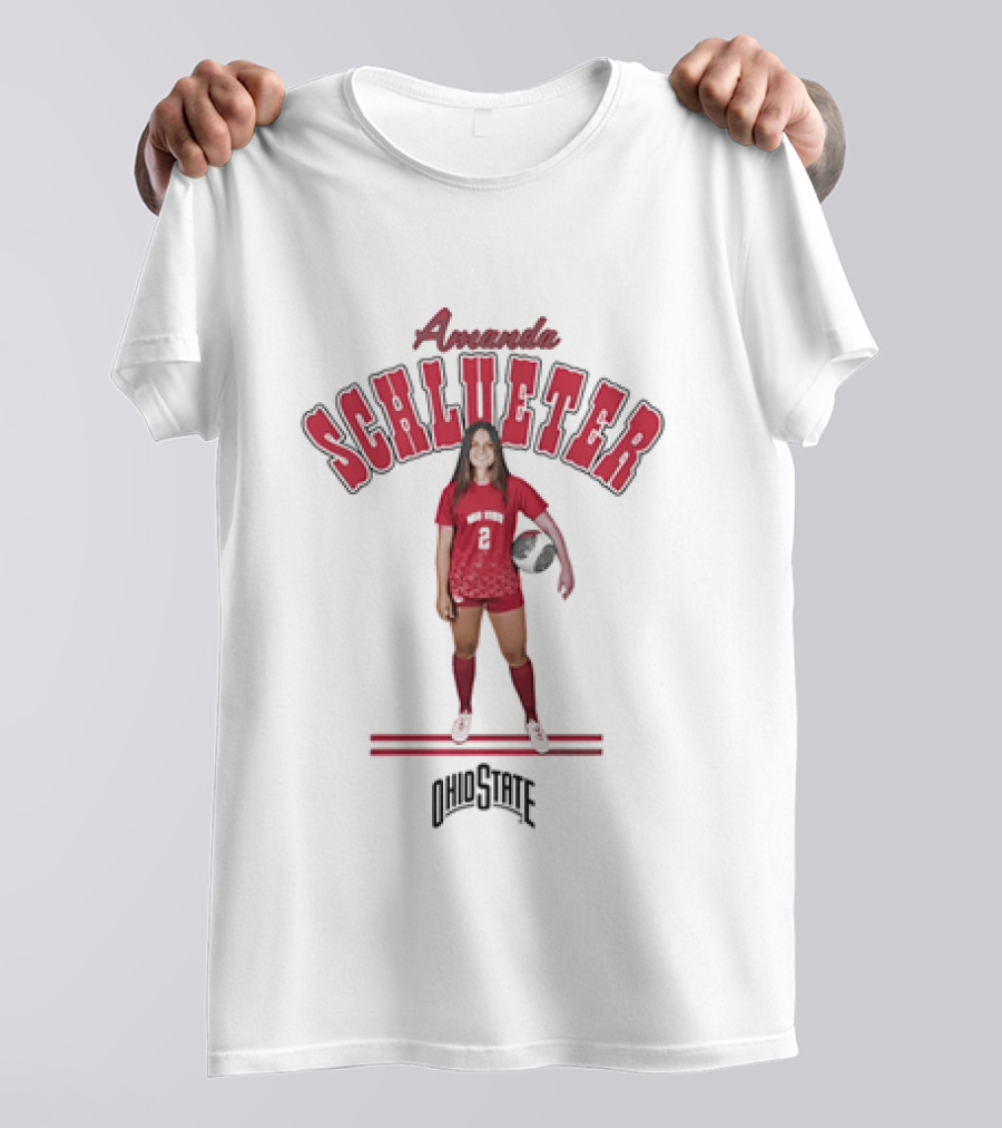 Amanda Schlueter Ohio State Buckeyes Soccer Player T-Shirt