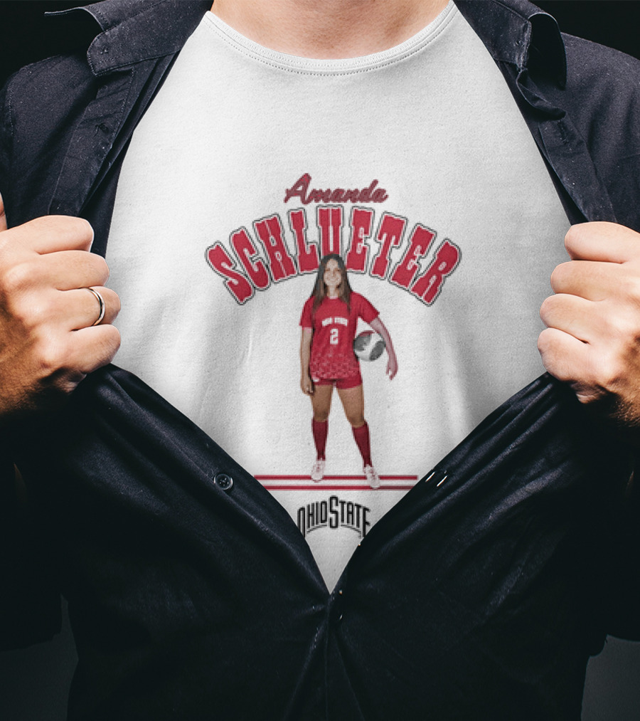Amanda Schlueter Ohio State Buckeyes Soccer Player T-Shirt