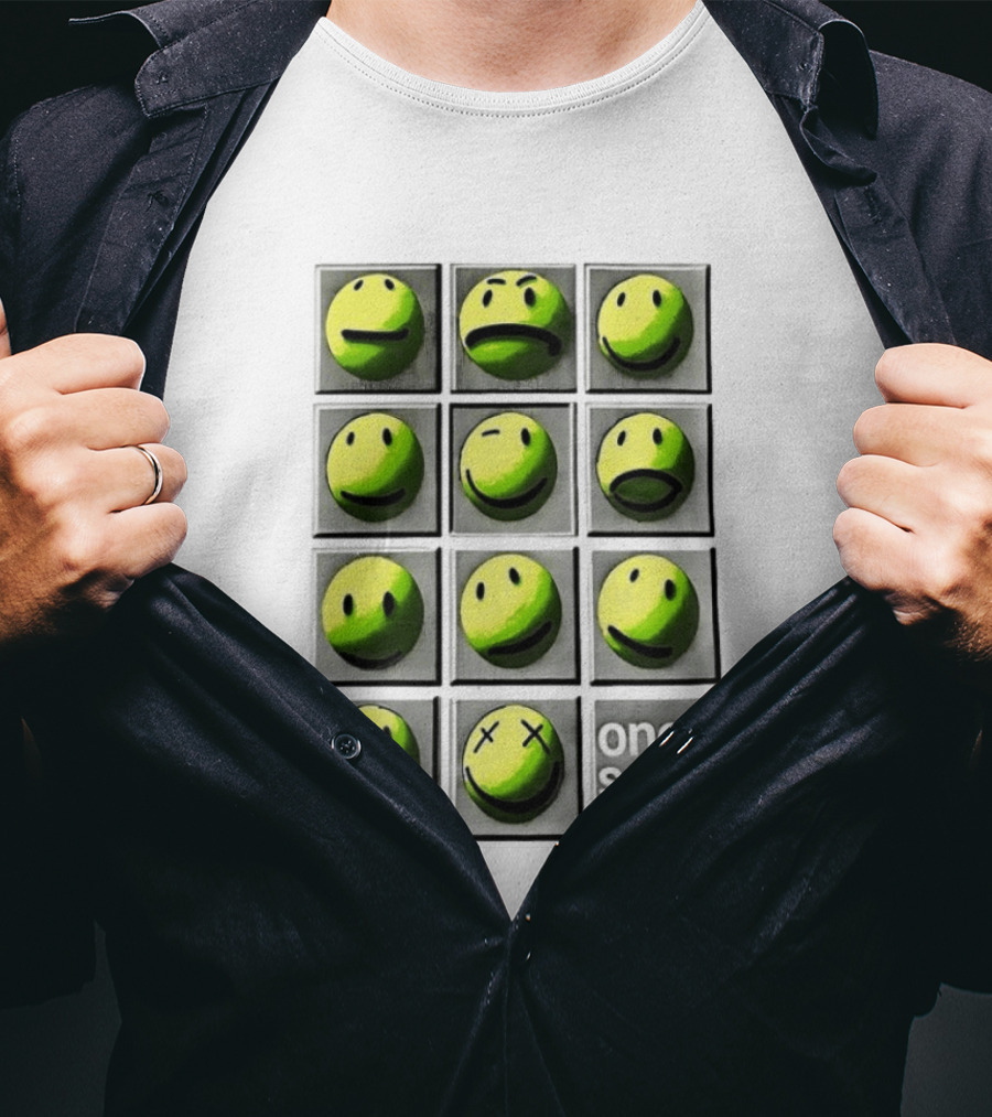 Emotions Smile Face Expressions One Sock T-Shirt