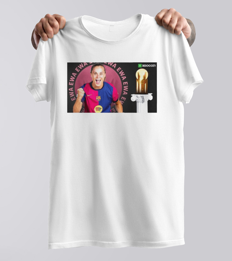 Ewa Pajor 2025 Gerd Muller Trophy Winner Barcelona FC BeSoccer T-Shirt
