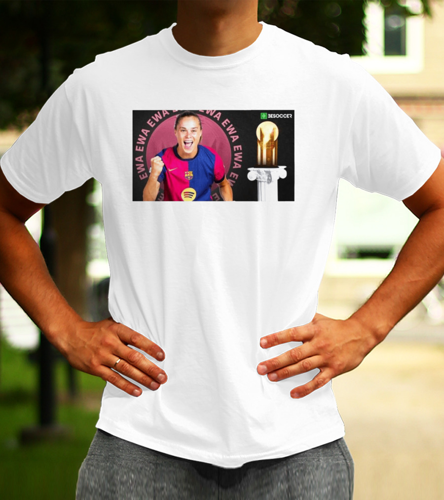 Ewa Pajor 2025 Gerd Muller Trophy Winner Barcelona FC BeSoccer T-Shirt