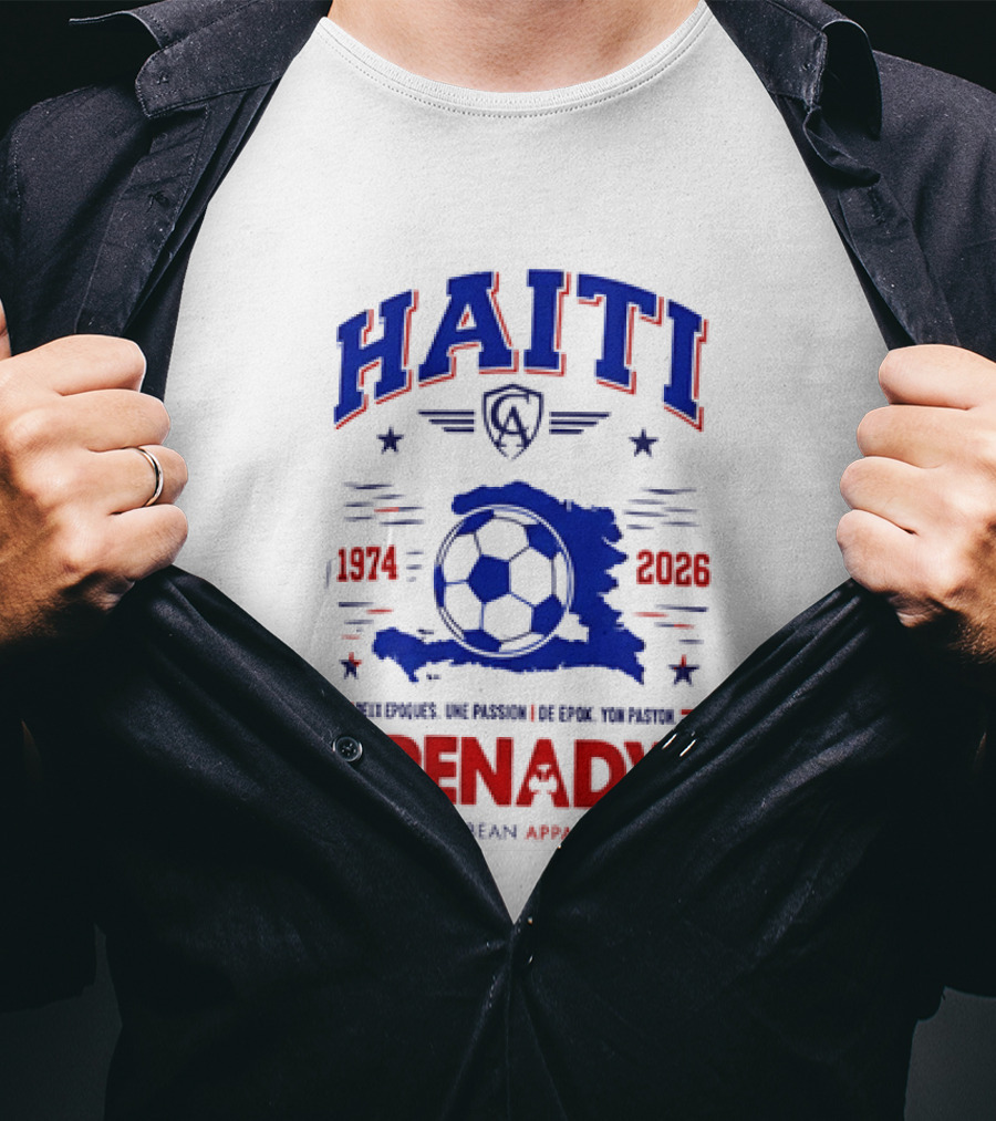 Haiti 1974 2026 Grenadye Haitian Football Caribbean Annakil T-Shirt