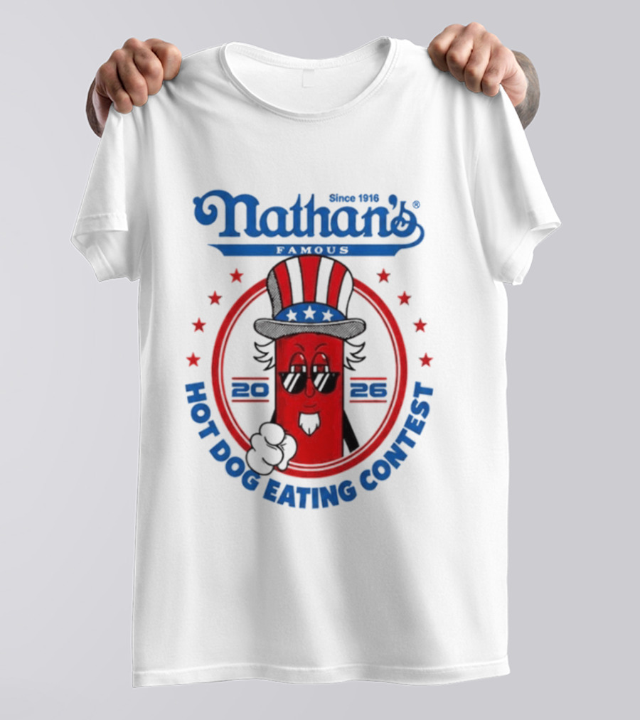Nathan's Famous 2026 Hot Dog Eating Contest T-Shirt