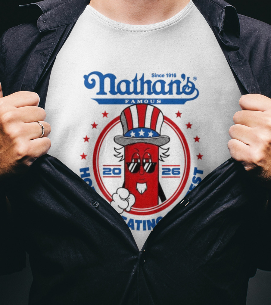 Nathan's Famous 2026 Hot Dog Eating Contest T-Shirt
