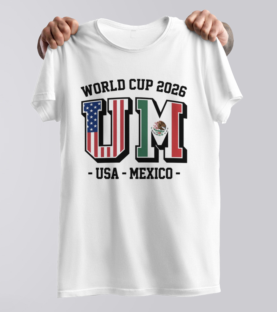 World Cup 2026 USA Mexico Flag UM T-Shirt