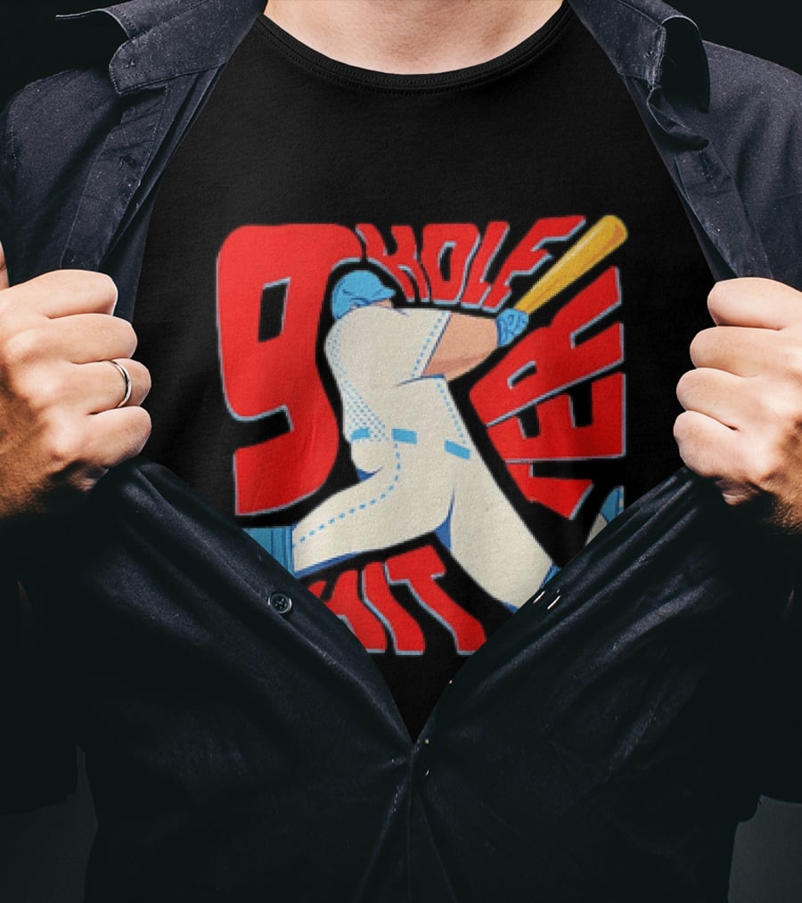 9 Hole Hitter Baseball Second Leadoff T-Shirt