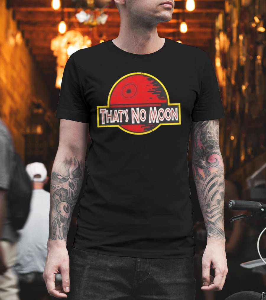 Death Star Jurassic Park That's No Moon Crossover Fan Merch T-Shirt