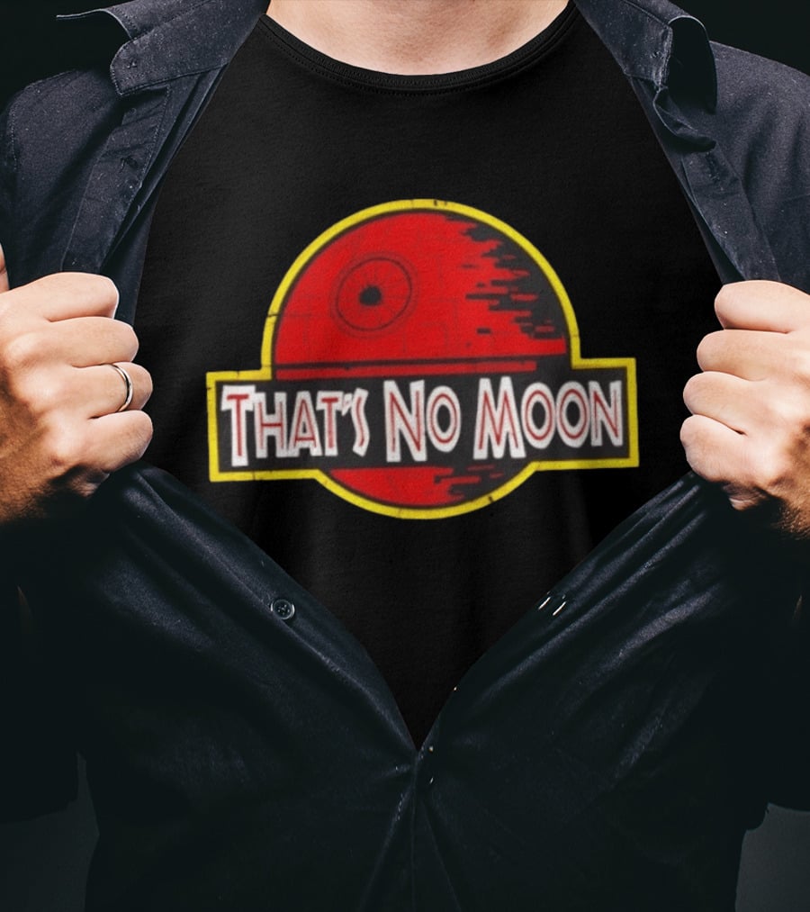 Death Star Jurassic Park That's No Moon Crossover Fan Merch T-Shirt