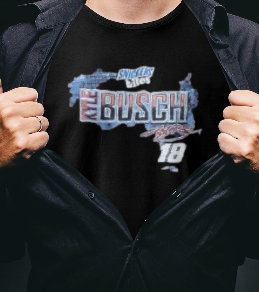 Kyle Busch Snickers Bites Joe Gibbs Racing NASCAR 18 T-Shirt
