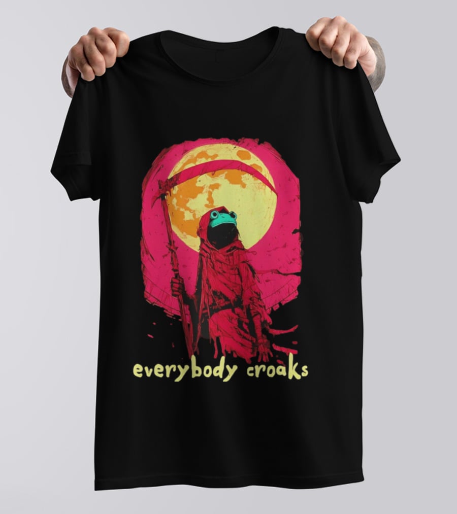 Everybody Croaks Frog Reaper Moon Scene T-Shirt