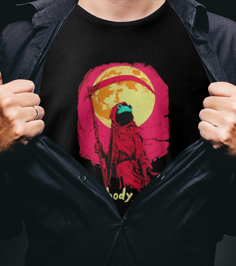 Everybody Croaks Frog Reaper Moon Scene T-Shirt