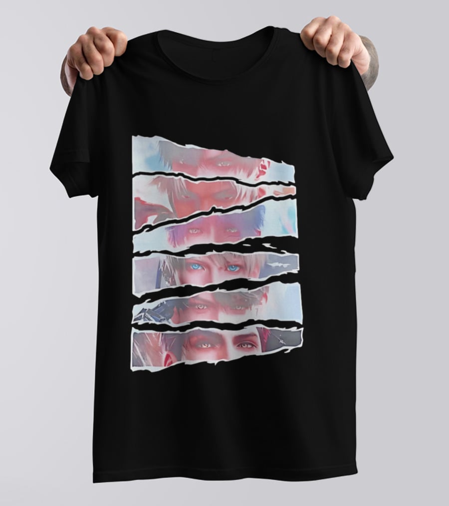 Love And Deepspace Otome Game Character Eyes Collage T-Shirt