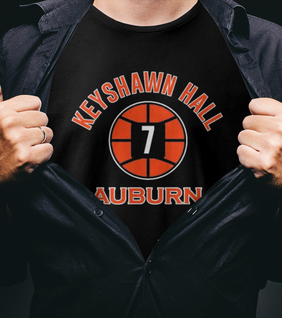 Keyshawn Hall Auburn Basketball Number 7 T-Shirt