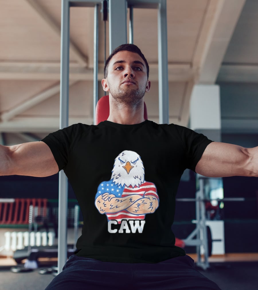Pat McAfee Eagle Caw American Flag 4th Of July T-Shirt