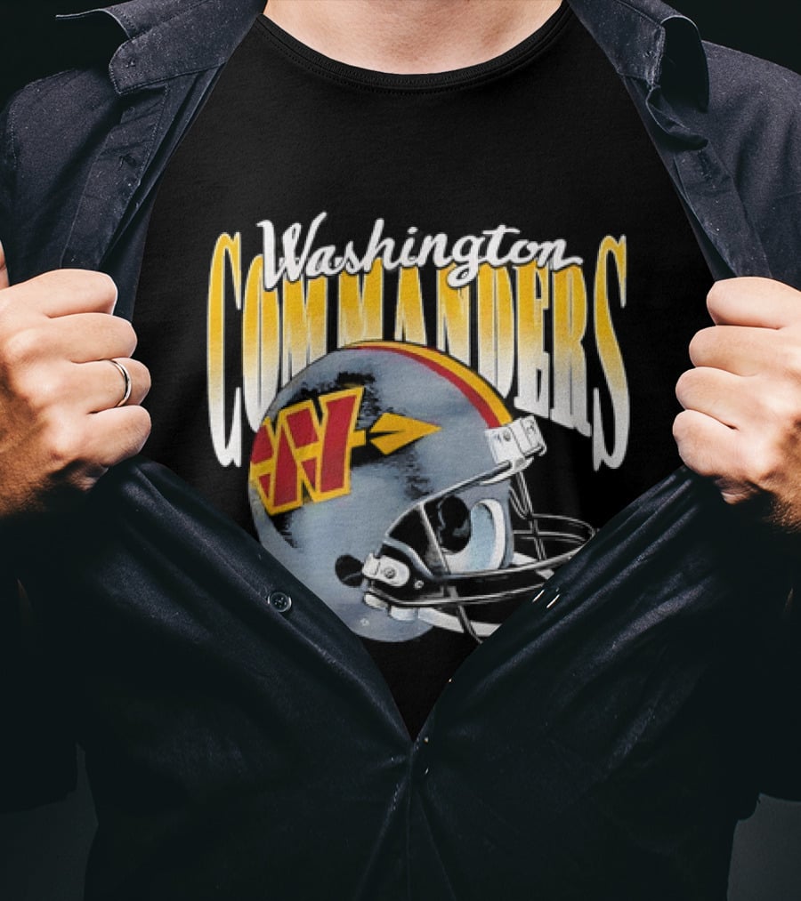 Washington Commanders Football Helmet Men's T-Shirt
